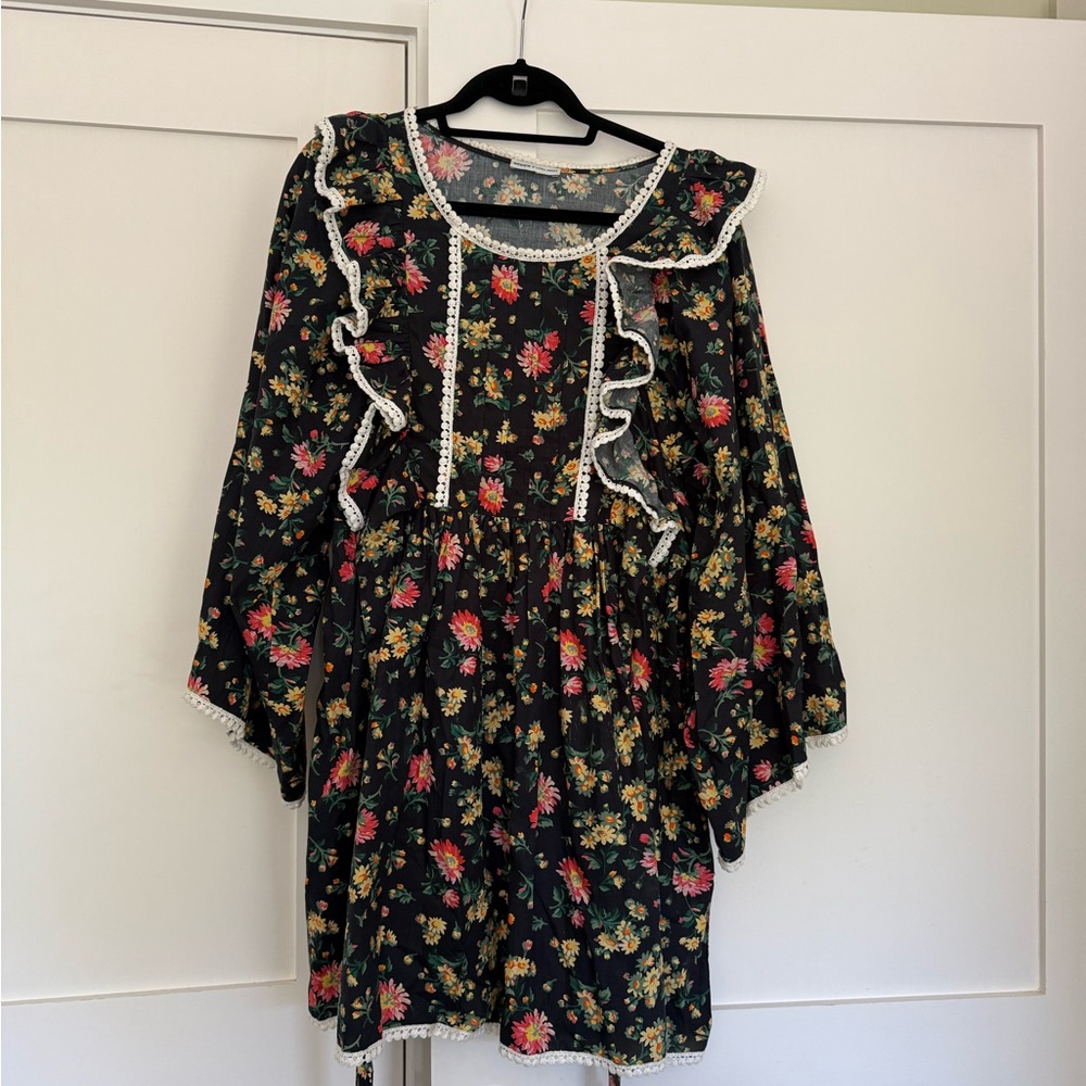 Floral Batsheva x laura Ashley minidress size medium